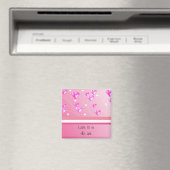 Schwebende rosa Herzen Magnet (In Situ (Geschirrspüler))