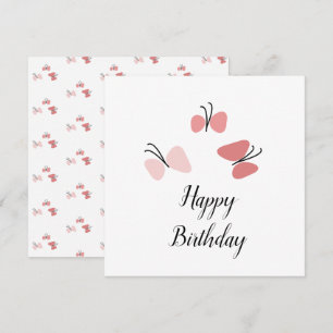 Schwebende rosa Schmetterlinge Alles Gute zum Gebu