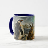 Schwebende skurrile Aurora-Tier-Malerei Tasse (Vorderseite Links)