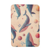 Schwebende Wale Badematte (Vorderseite Vertikal)