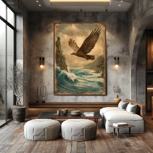 Schwebender Horizont — Retro-Vintage im Stil der M Poster