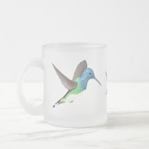 Schwebender Jacobinerkolibri - transparent. Mattglastasse