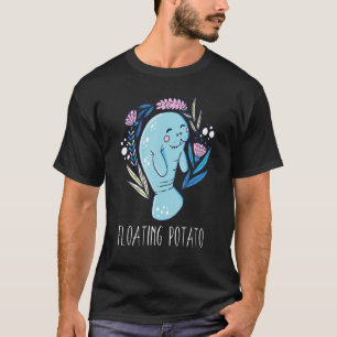 Schwebender Kartoffel-Manati-Meereslebewesen 3 T-Shirt