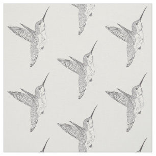 Schwebender Kolibri-Druck Stoff