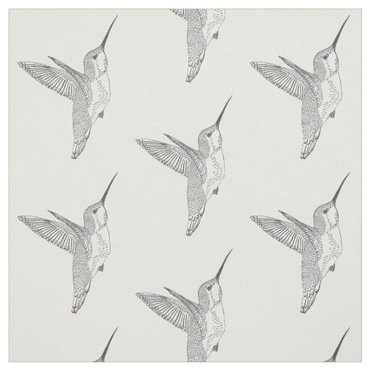 Schwebender Kolibri-Druck Stoff (Muster)