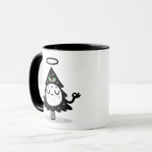 Schwebender Stechpalmenbaum – Süßer Zen-Weihnachts Tasse (Vorderseite Links)