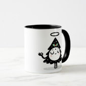 Schwebender Stechpalmenbaum – Süßer Zen-Weihnachts Tasse (VorderseiteRechts)
