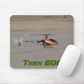 Schwebender Trex 600 RC Hubschrauber Mousepad (Mit Mouse)