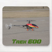 Schwebender Trex 600 RC Hubschrauber Mousepad (Vorne)