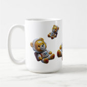 Schwebender Weltraum-Teddy Kaffeetasse (Links)