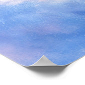 Schwebendes Flugzeug - Pastell-Malstil-Kunst Poster (Ecke)