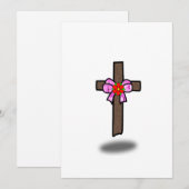 schwebendes Kreuz Einladung (Vorne/Hinten)