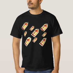 Schwebendes Laternen-Glow-Muster Cozy Ästhetik-Des T-Shirt