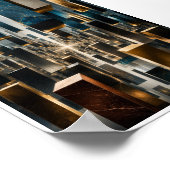 Schwebendes Monolith-Infinity-Wandkunstwerk Poster (Ecke)