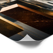 Schwebendes Monolith-Infinity-Wandkunstwerk Poster (Ecke)