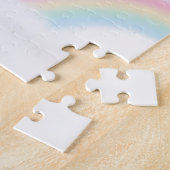 Schwebendes Schloss Regenbogenwolken Fantasy-Puzzl Puzzle (Seite)