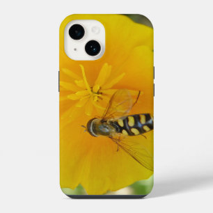 Schwebfliege und Kalifornischer Mohn iPhone 14 Hülle