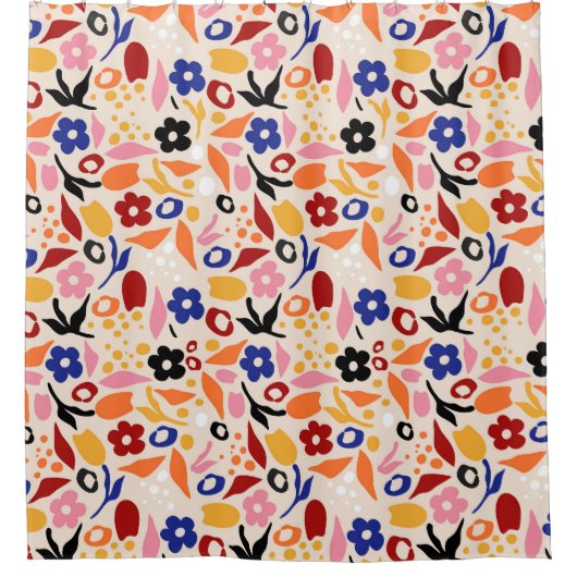 Schwebtiere Duschvorhang (Vorderseite)