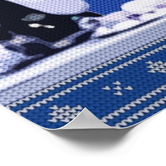 Schweddy Balls Ugly Sweater Poster (Ecke)