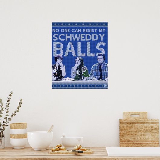 Schweddy Balls Ugly Sweater Poster (Küche)