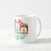 Schwede Dala Pferdeblumenvolksmuster Kaffeetasse (VorderseiteRechts)