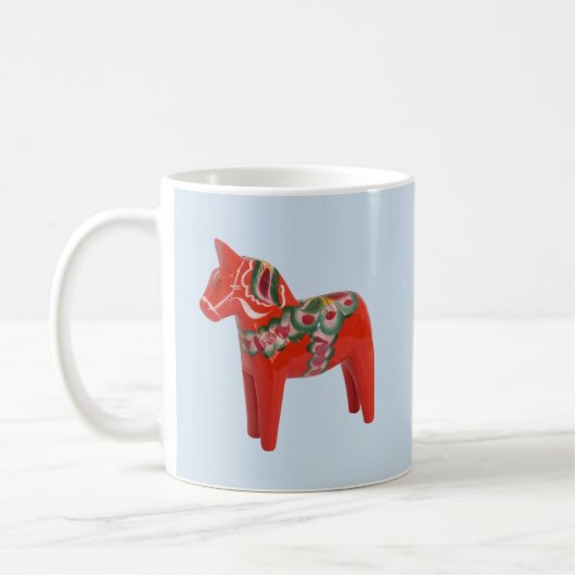 Schwede Dala Pferdeskandinavier Kaffeetasse (Links)