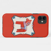Schwede Dala Pferdevolkskunst gerahmt Case-Mate iPhone Hülle (Rückseite (Horizontal))