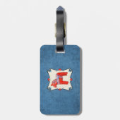 Schwede Dala Pferdevolkskunst personalisiert Gepäckanhänger (Rückseite vertikal)