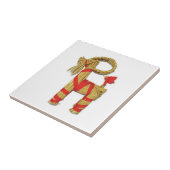 Schwede Julbock Weihnachtsstroh-Ziege Fliese (Seite)