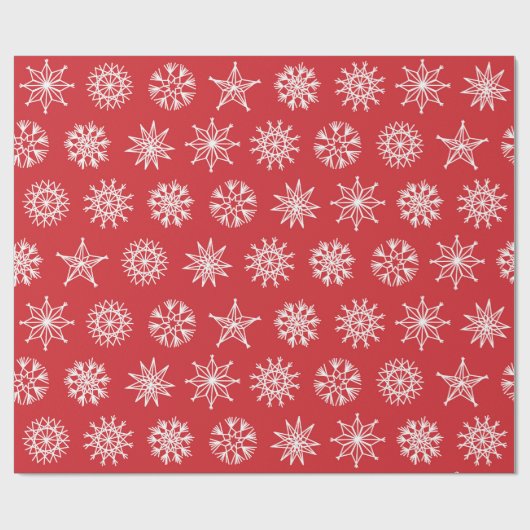 Schwede spielt Skizze-Weiß auf Rot die Hauptrolle Geschenkpapier (Flach)