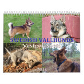 Schwede Vallhund, Vastgotaspets, Callendar 2018 Kalender (Titelbild)