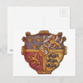 Schweden Antike Wappen Postkarte (Vorne/Hinten)