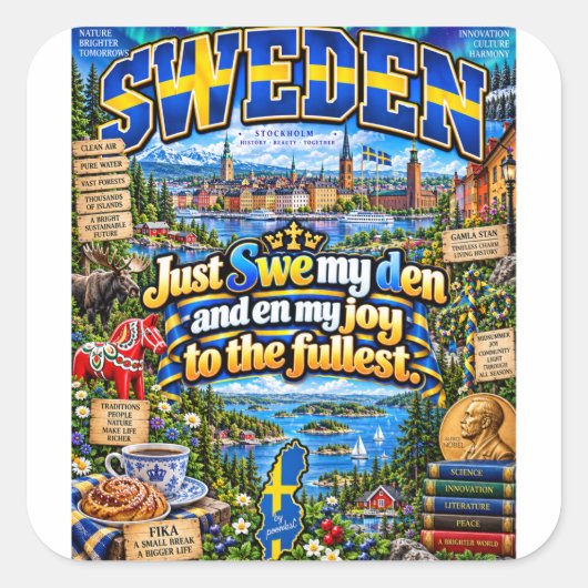 Schweden Aufkleber (Vorderseite)