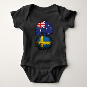 Schweden Australien Tree Roots Baby Strampler