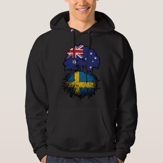 Schweden Australien Tree Roots Hoodie (Vorderseite)