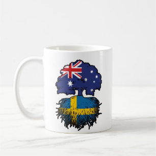 Schweden Australien Tree Roots Kaffeetasse