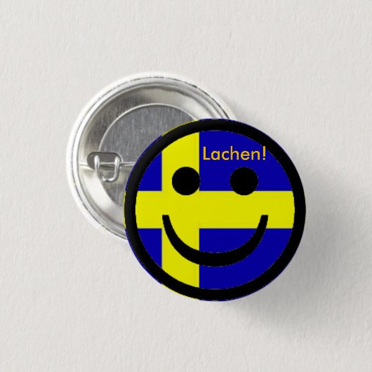 Schweden Button Lächeln (Vorne & Hinten)