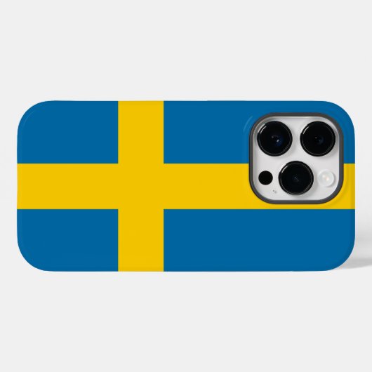 Schweden Case-Mate iPhone Hülle (Rückseite (Horizontal))