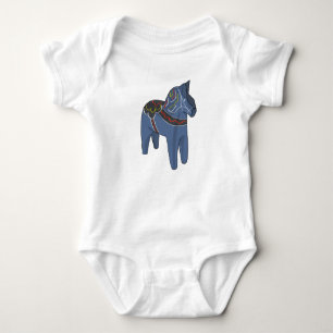 Schweden Dala Horse Dalecarlian Schwedisch Baby Strampler