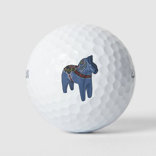 Schweden Dala Horse Dalecarlian Schwedisch Golfball (Vorderseite)