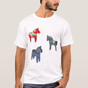 Schweden Dala Horse Dalecarlian Schwedisch T-Shirt