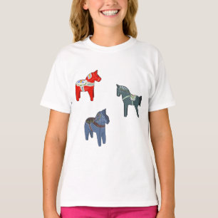 Schweden Dala Horse Dalecarlian Schwedisch T-Shirt
