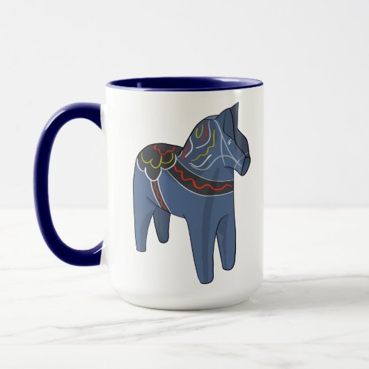 Schweden Dala Horse Dalecarlian Schwedisch Tasse (Links)