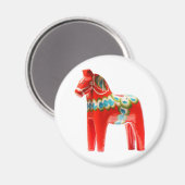 Schweden Dala Horse Magnet (Vorderseite/Rückseite)
