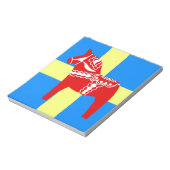 Schweden Dala Horse Notizblock (Rotiert)