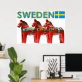 Schweden Dala Horse Poster (Heimbüro)