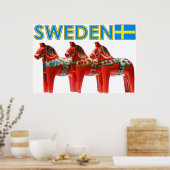 Schweden Dala Horse Poster (Küche)