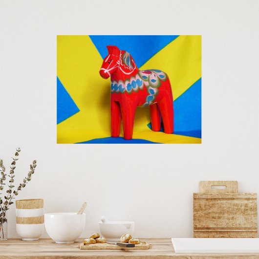 Schweden Dala Horse Poster (Küche)