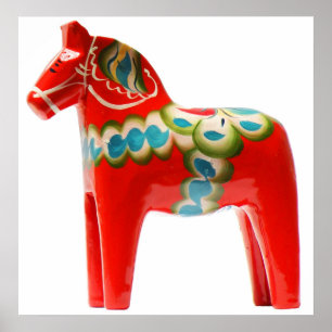 Schweden Dala Horse Poster