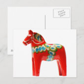 Schweden Dala Horse Postkarte (Vorne/Hinten)